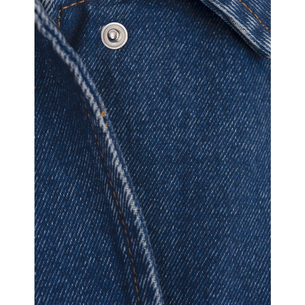 Marni Blauwe Denim Jas Cocoon Stijl Blue Dames