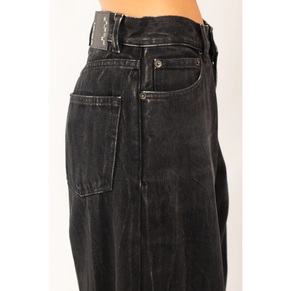 Haikure Zwarte Was Losse Jeans Black Dames