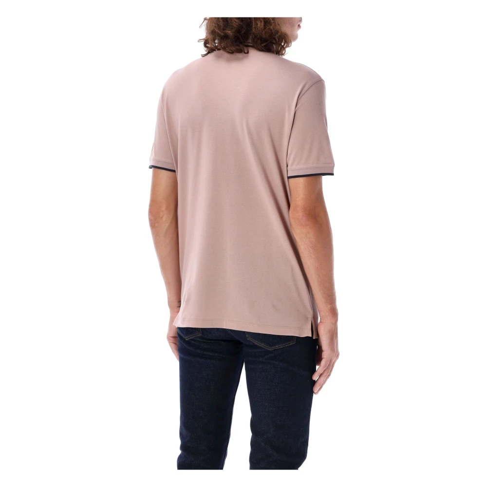 Emporio Armani Fawn Fly Polo Shirt Pink Heren
