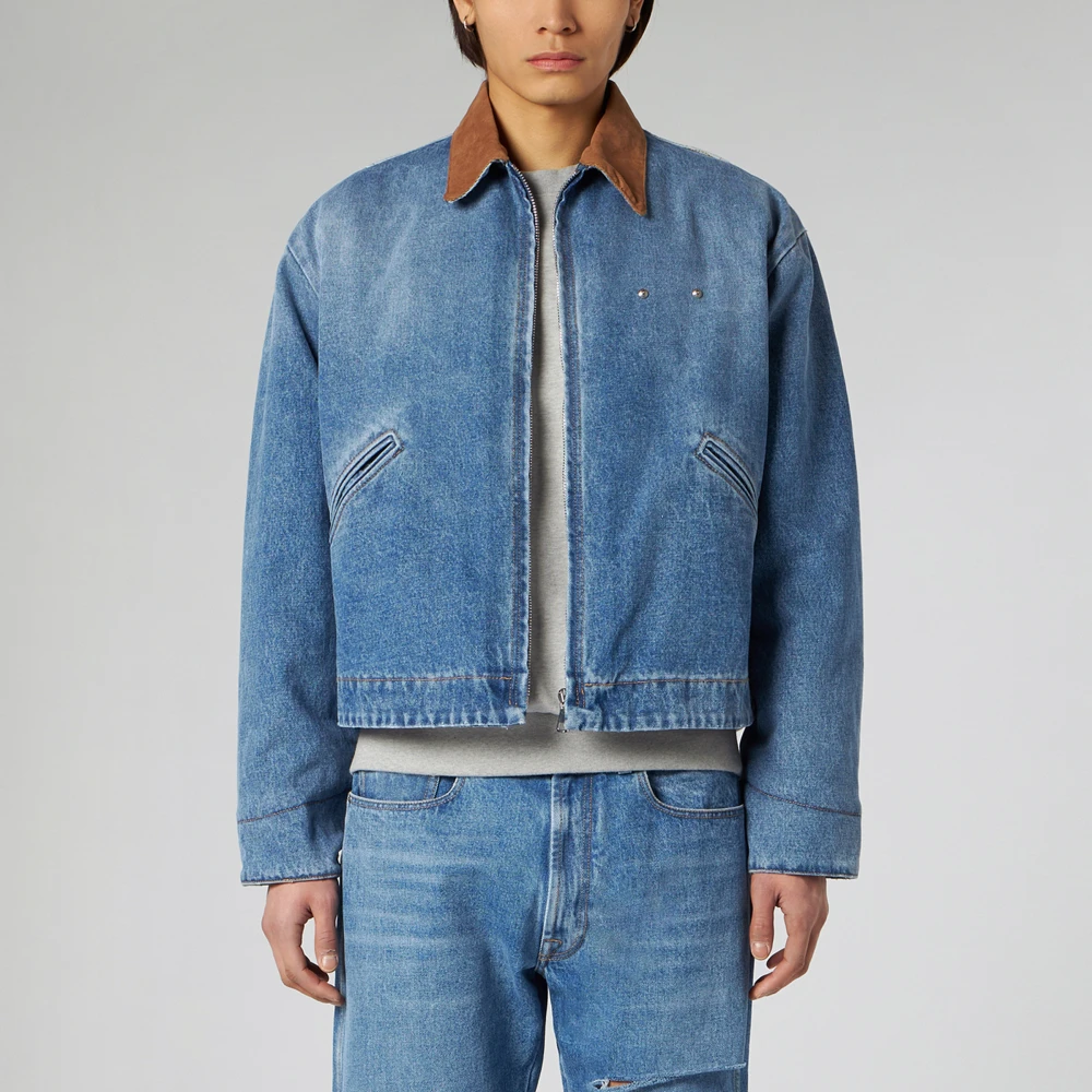 1989 Studio Spijkerjasje met moderne stijl Blue Heren
