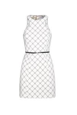 robe-a-imprime-diamant-avec-passepoil