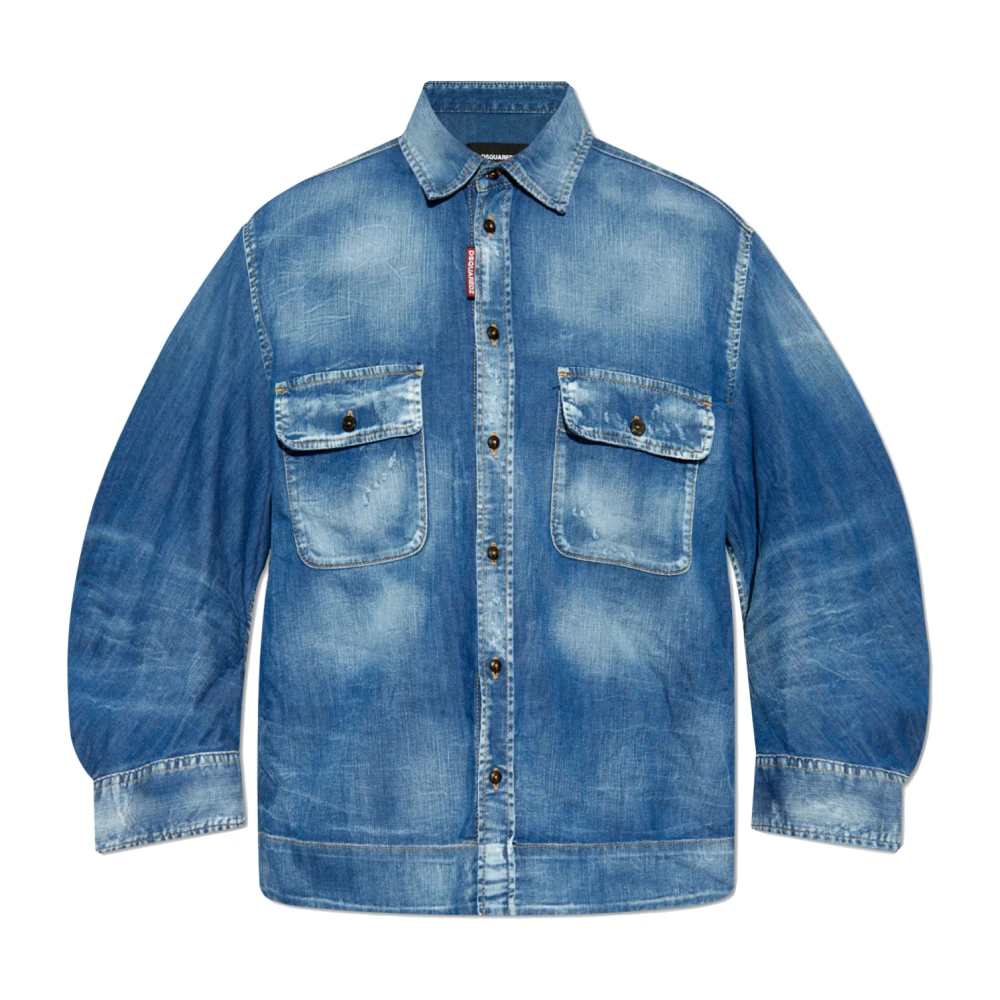 Dsquared2 Denim overhemd Blue Dames