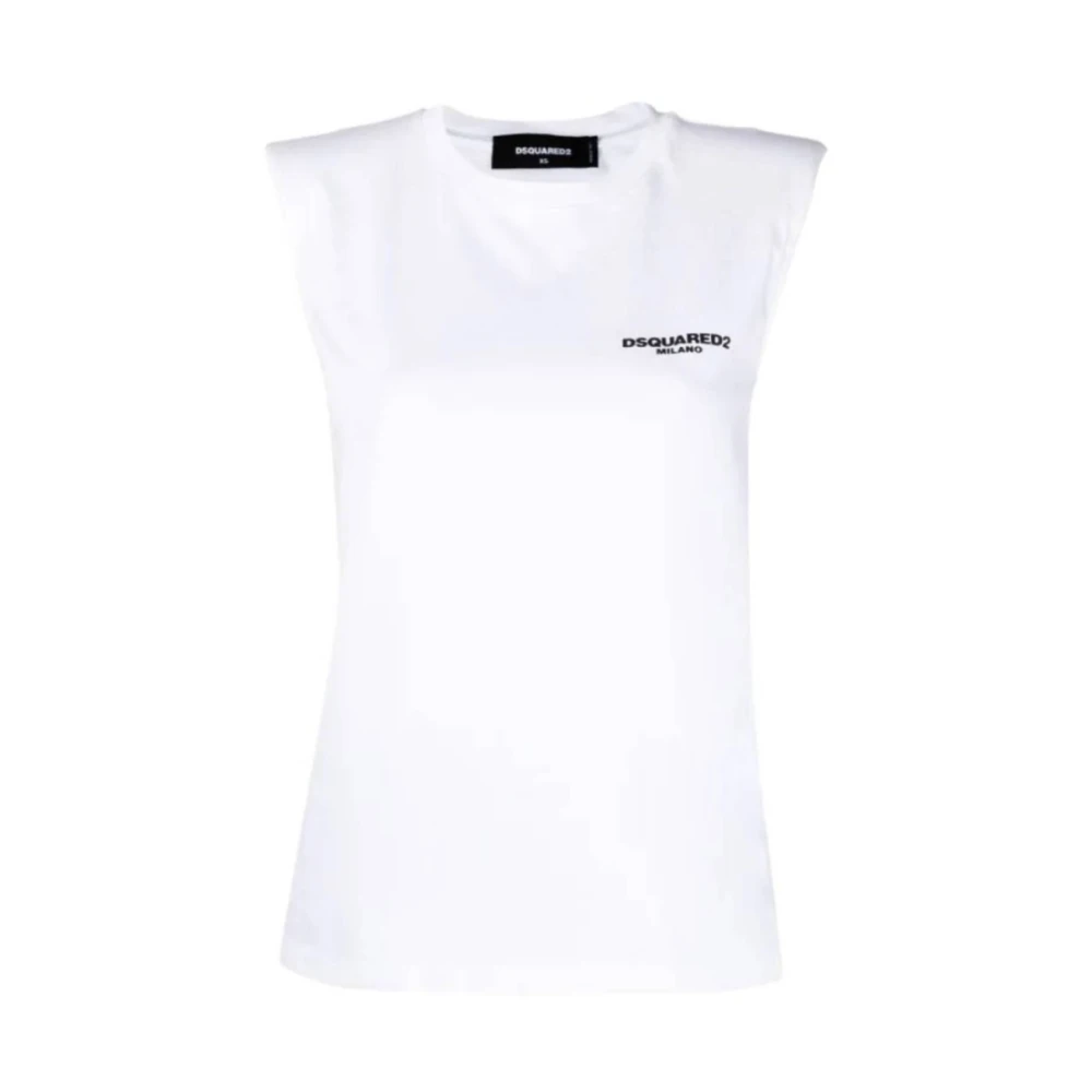 Dsquared2 Essentiell Ärmlös Skjorta White, Dam