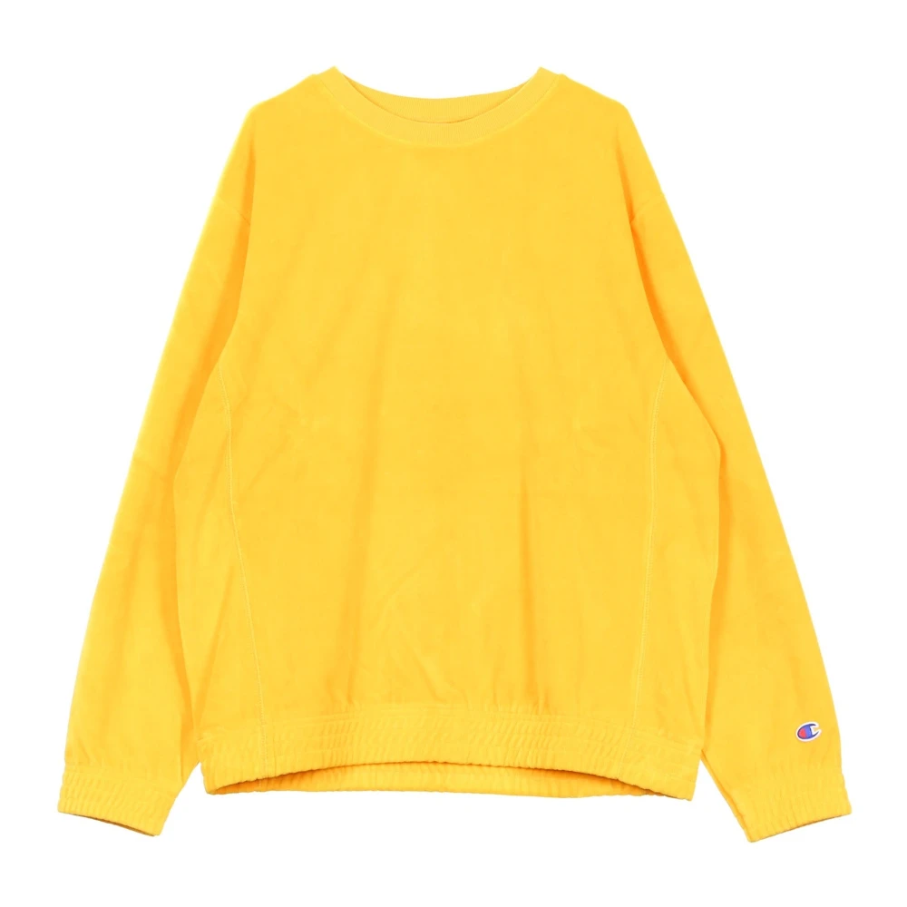 Champion Gele Crewneck Sweatshirt voor Mannen Yellow Heren