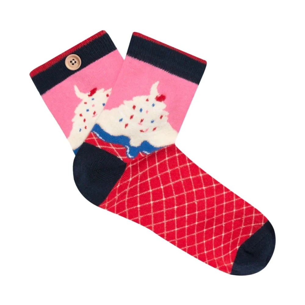 Cabaia Lavendelgeurende Sokken met Knoop Multicolor Dames