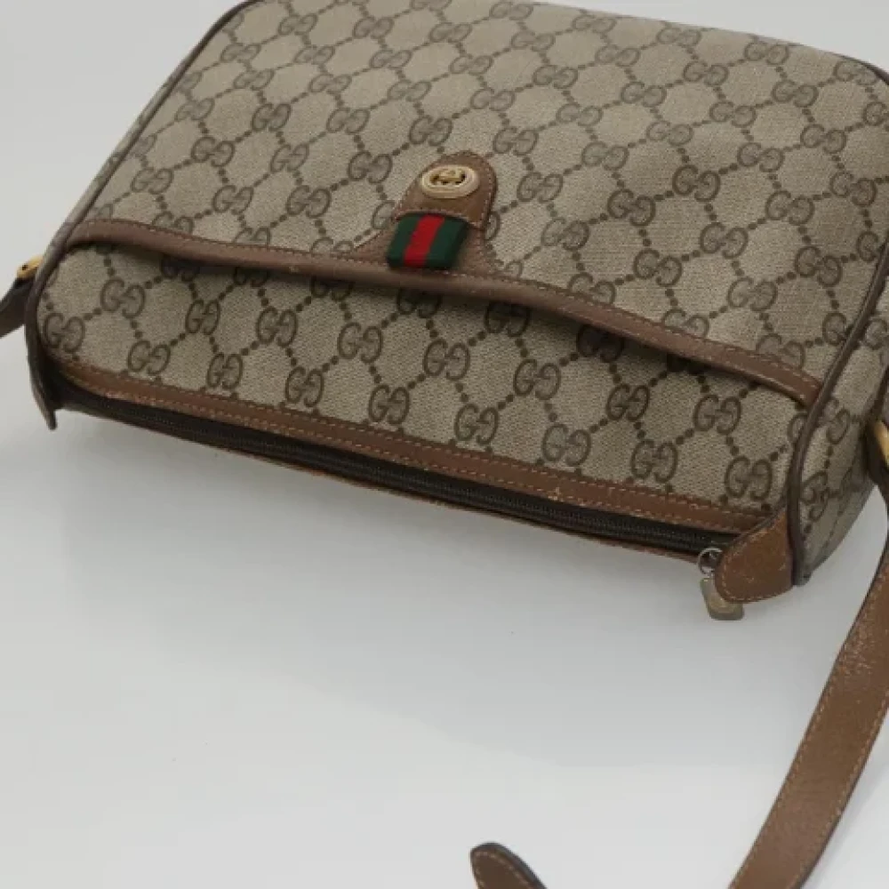 Gucci Vintage Pre-owned Leather gucci-bags Beige Dames