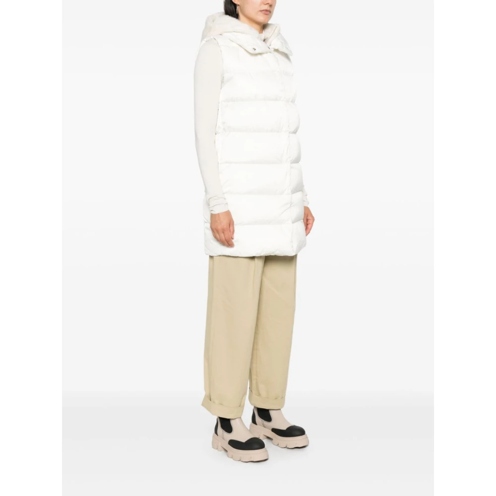 Herno Gewatteerd Vest White Dames