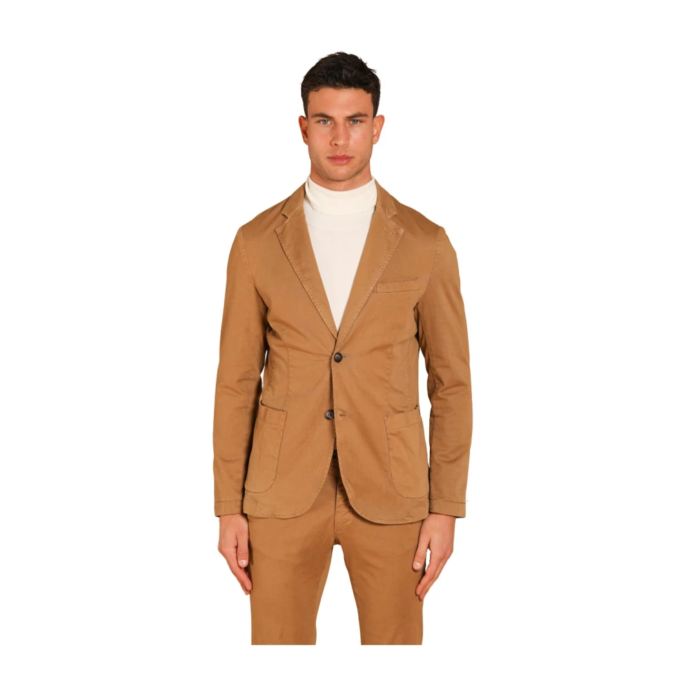 Mason's Da Vinci Heren Blazer Regular Fit Brown Heren