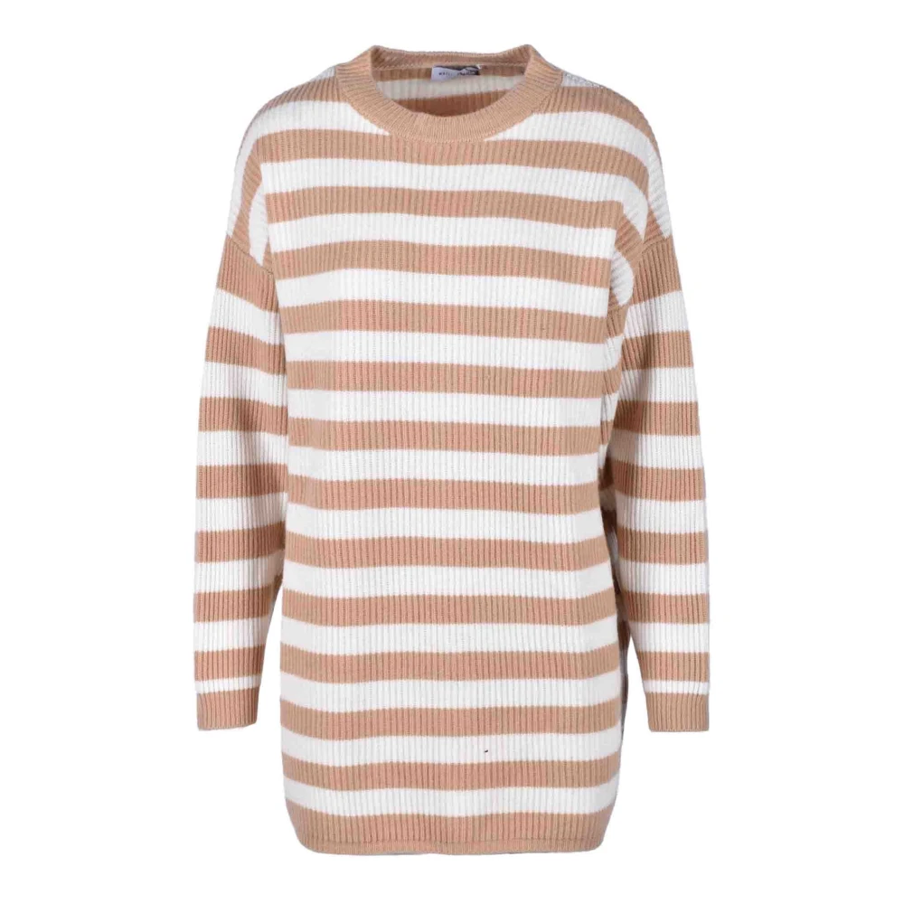Weili Zheng Wollen Gebreide Trui Beige Dames