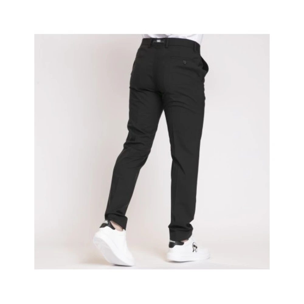 Karl Lagerfeld Zwarte Kostuumbroek Black Heren