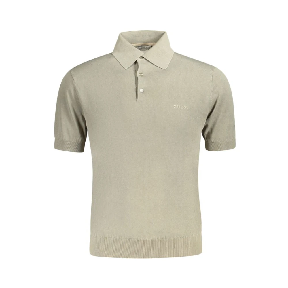 Guess Men's Green Short Sleeve Polo Shirt