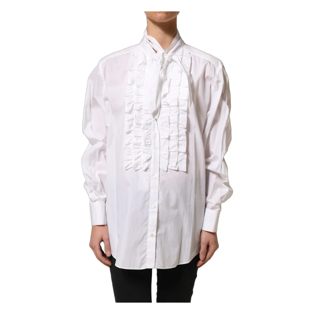 Dolce & Gabbana Femme Blanc - Chemises - Blouses Et Chemises - Taille: 44 Fr