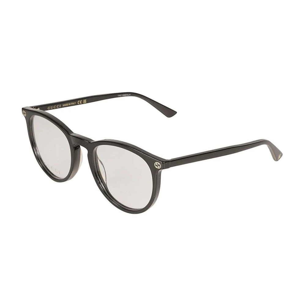 Gucci Unisex Black Glasses, 50 Mm, Oval Eyeglasses
