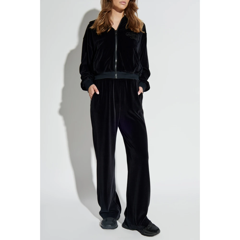 Dolce & Gabbana Fluwelen broek Black Dames