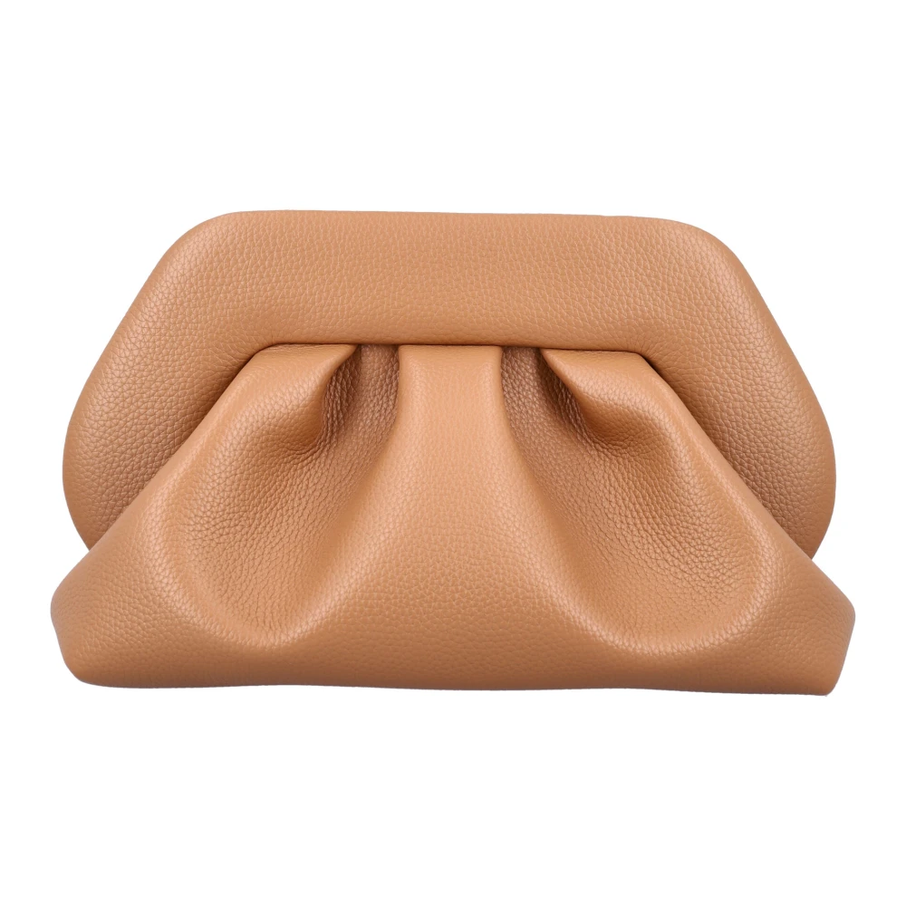 THEMOIRè Vegan Fabric Clutch Handtas Beige Dames