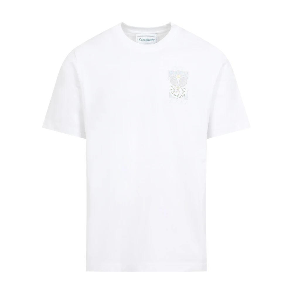 Casablanca Witte T-shirts Polos voor mannen White Heren