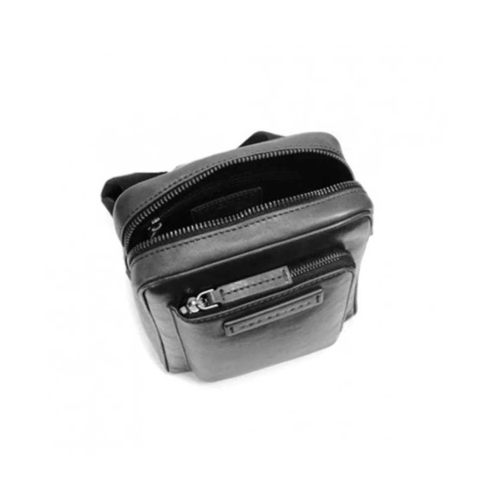 The Bridge Stijlvolle Borsello Filippo Crossbody Tas Black Heren