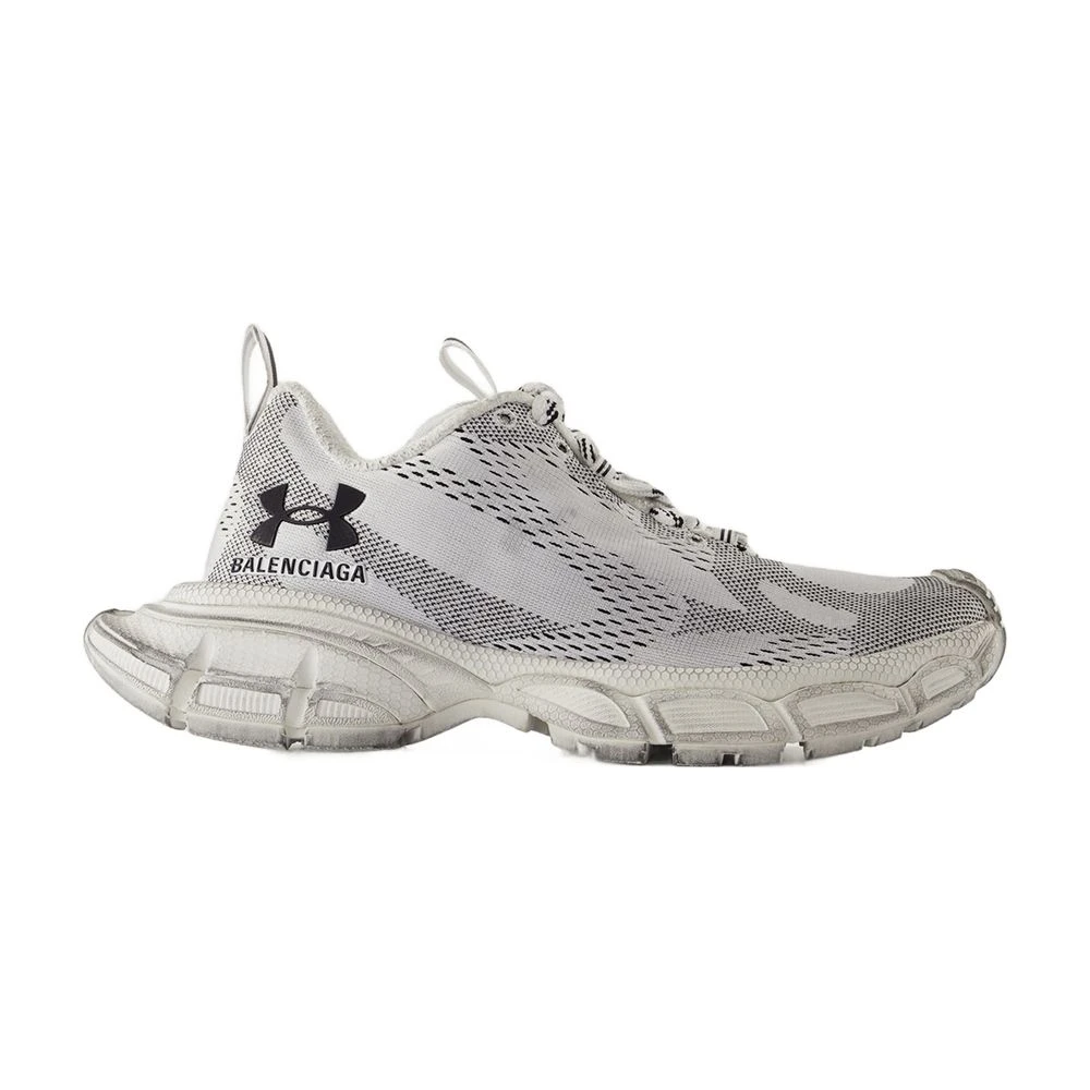 Balenciaga Women's White Sneakers, 2 Uk, Synthetic Trainers With Wild Rubber Sole