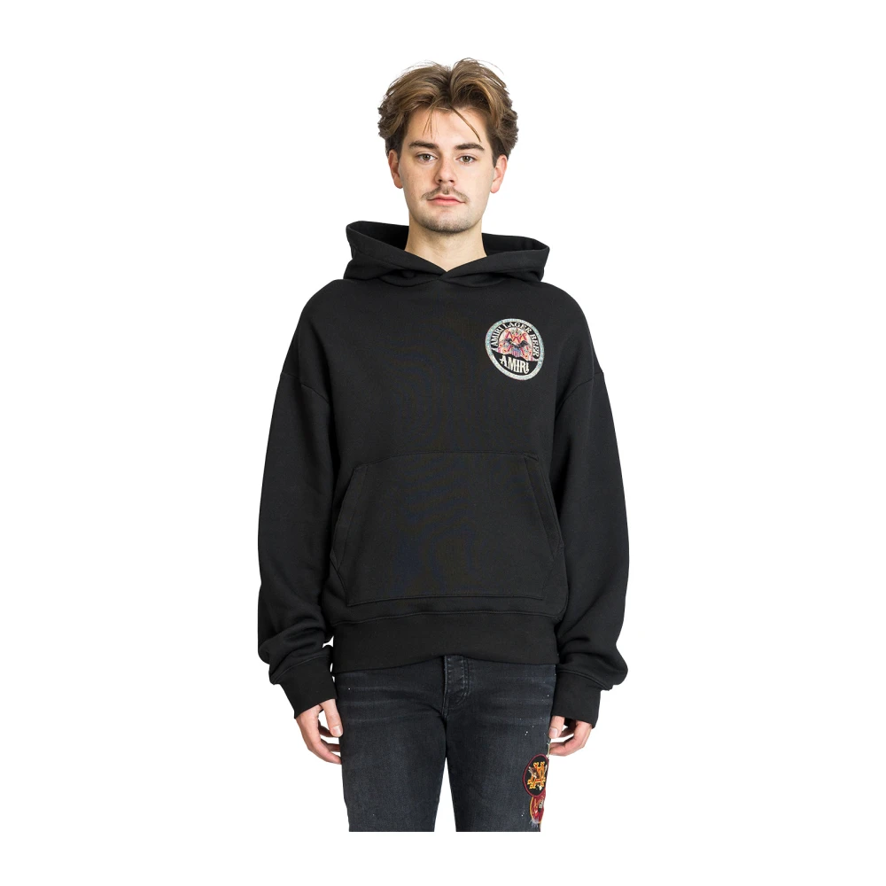Amiri Oversized Adelaar Hoodie Zwart Black Heren