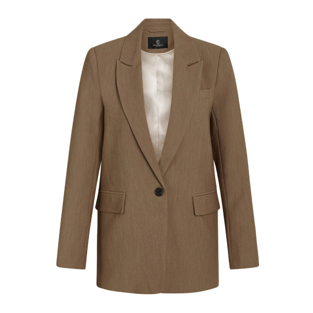 Bruuns Bazaar Classic Blazer Shitake Melange Brown Dames