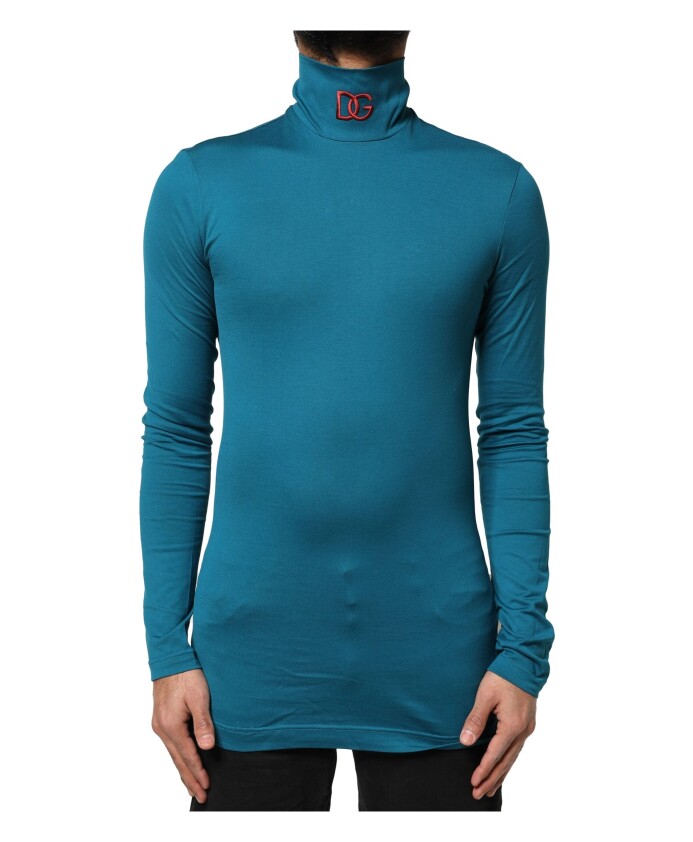 pull-bleu-col-roule-en-coton