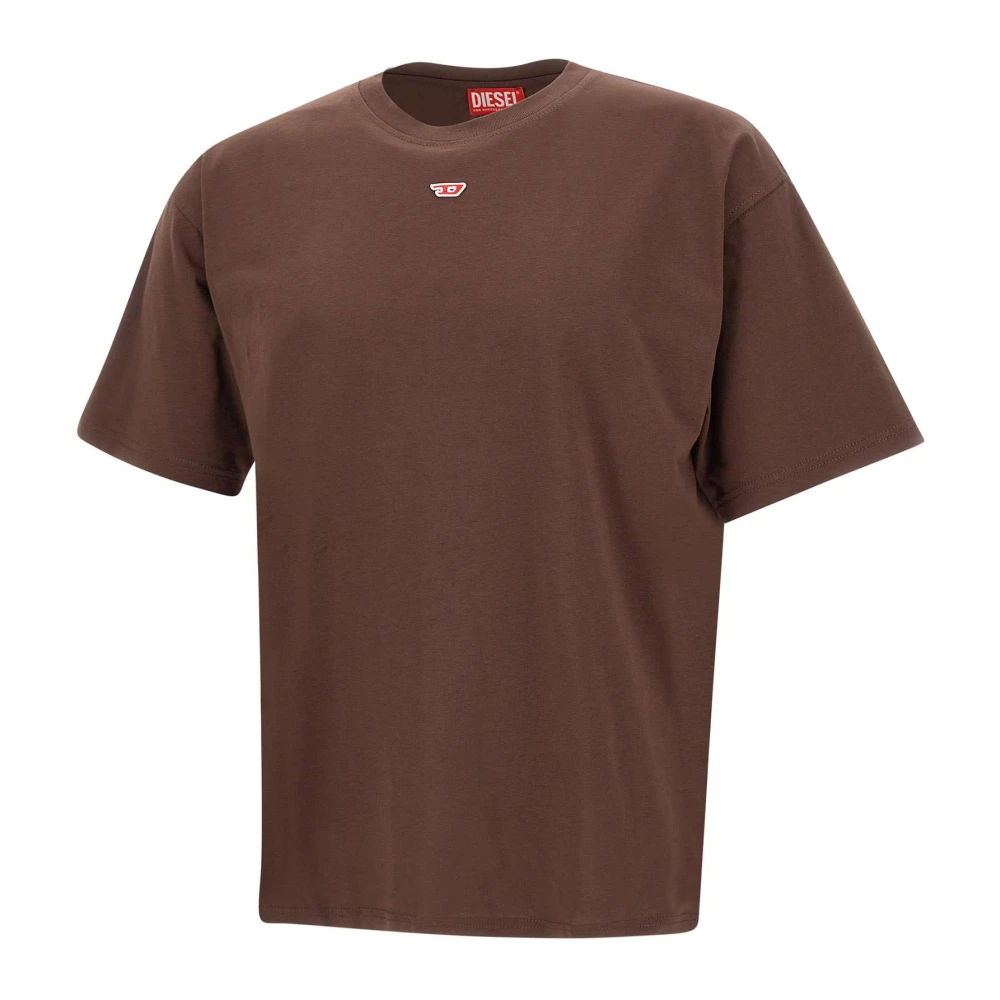 Diesel Bruine T-shirts en Polos Brown Heren