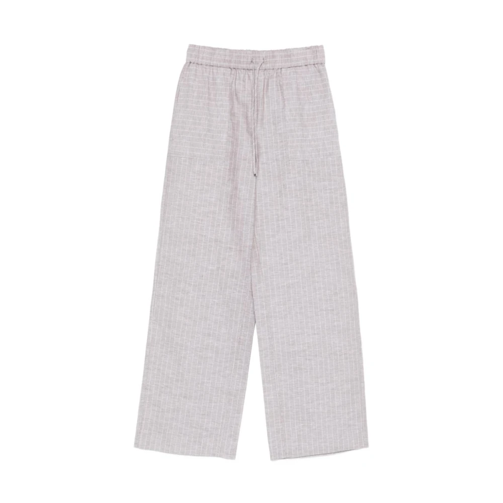 Max Mara Brown Wide Trousers, Female, M, Wide Trousers