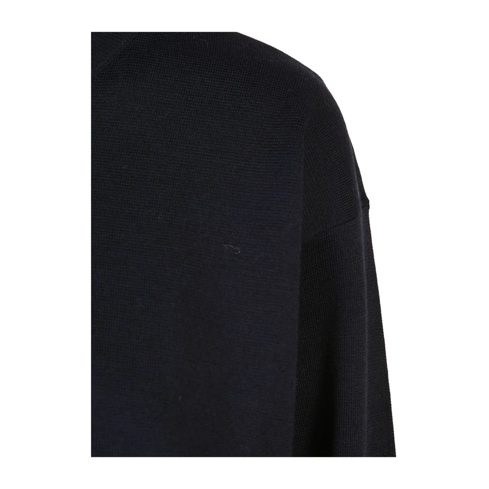 Roberto Collina Blauwe Merinowol Sweatshirt Aw24 Blue Dames