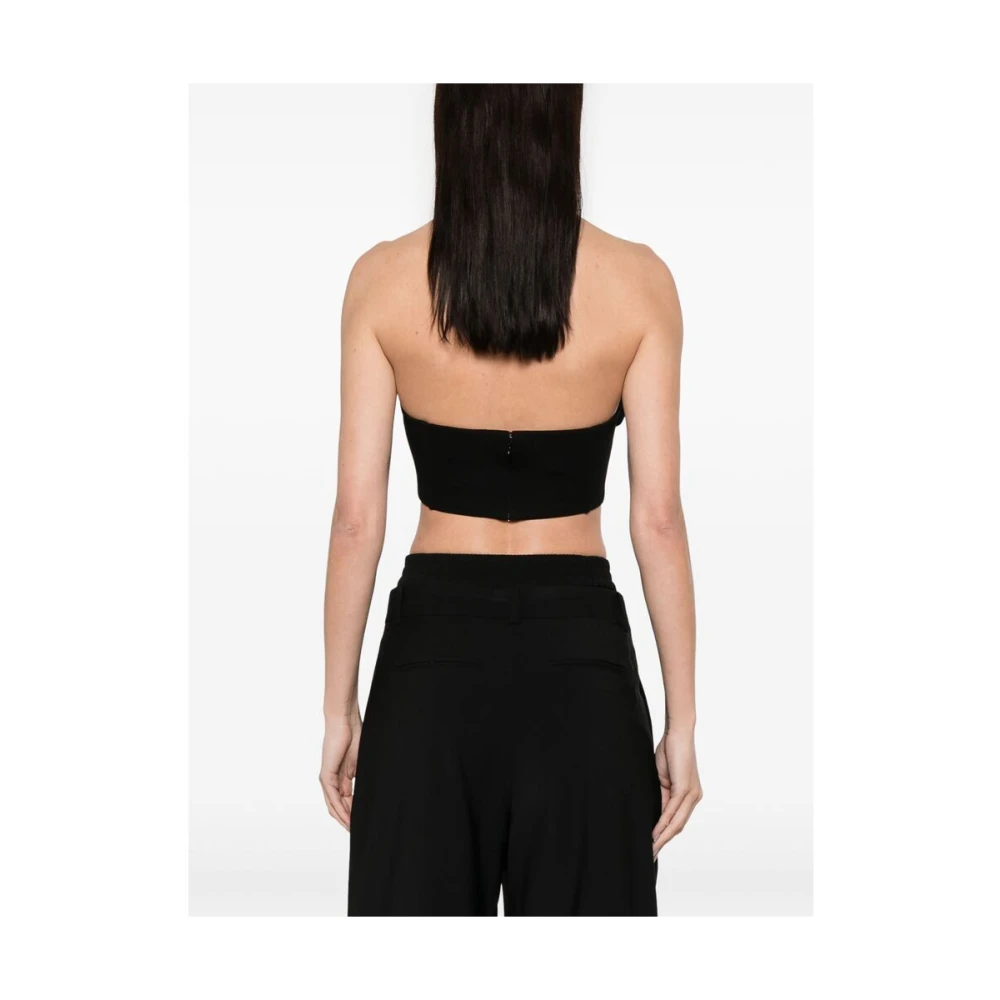 Jean Paul Gaultier Zwarte Strapless Voorgevormde Top Black Dames