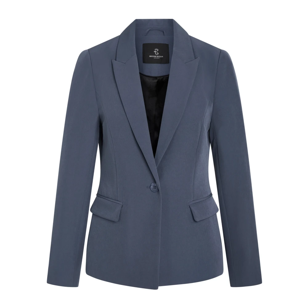 Bruuns Bazaar Vintage Indigo Blazer Jas Blue Dames
