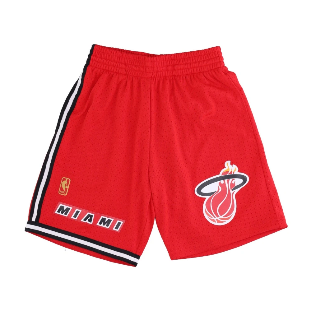 Mitchell & Ness Men's Red Training, Xl, Miami Heat Swingman Basketball Shorts
