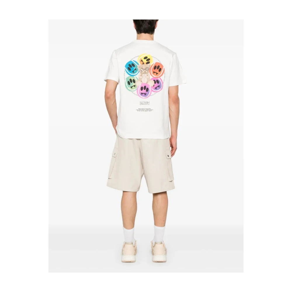 Barrow Wit T-shirt Model 002 White Heren