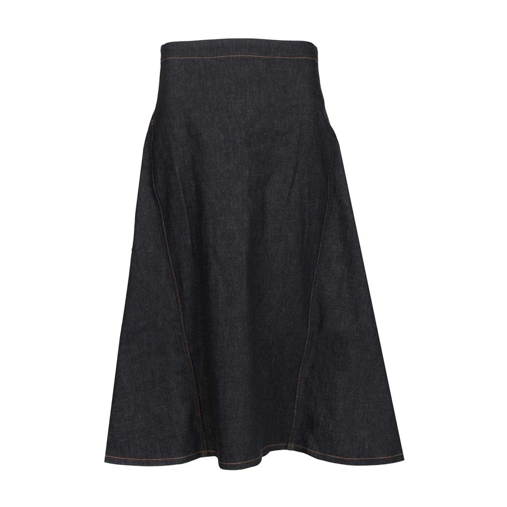 Jacquemus Blue Godet Denim Skirt - Female - Denim Skirts - W28 - Skirts