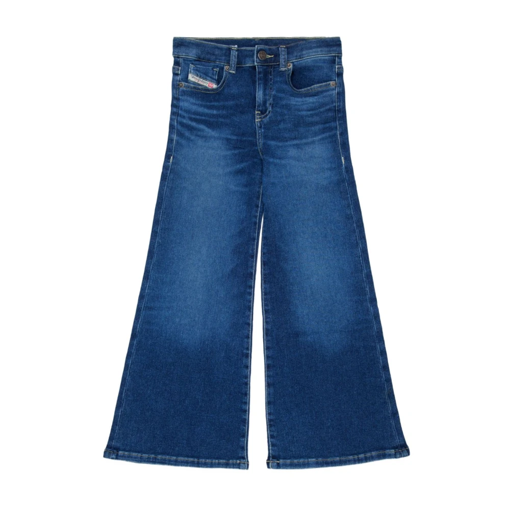 Diesel Girls Blue Jeans, 14 Y, Demin Gamba Larga