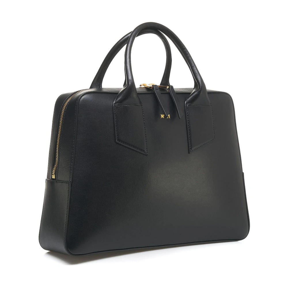 N21 Zwarte leren handtas Black Dames