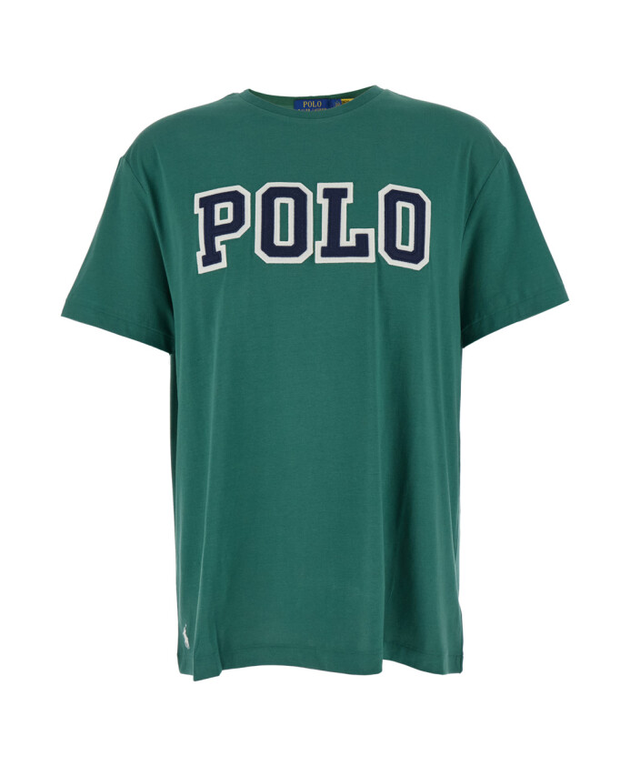t-shirt-col-rond-vert-avec-logo