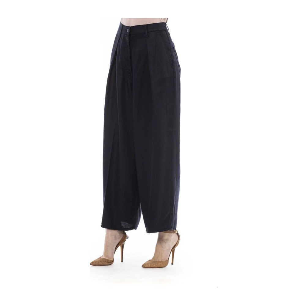 Jacob Cohën Stijlvolle Broek met Zij- en Achterzakken Black Dames