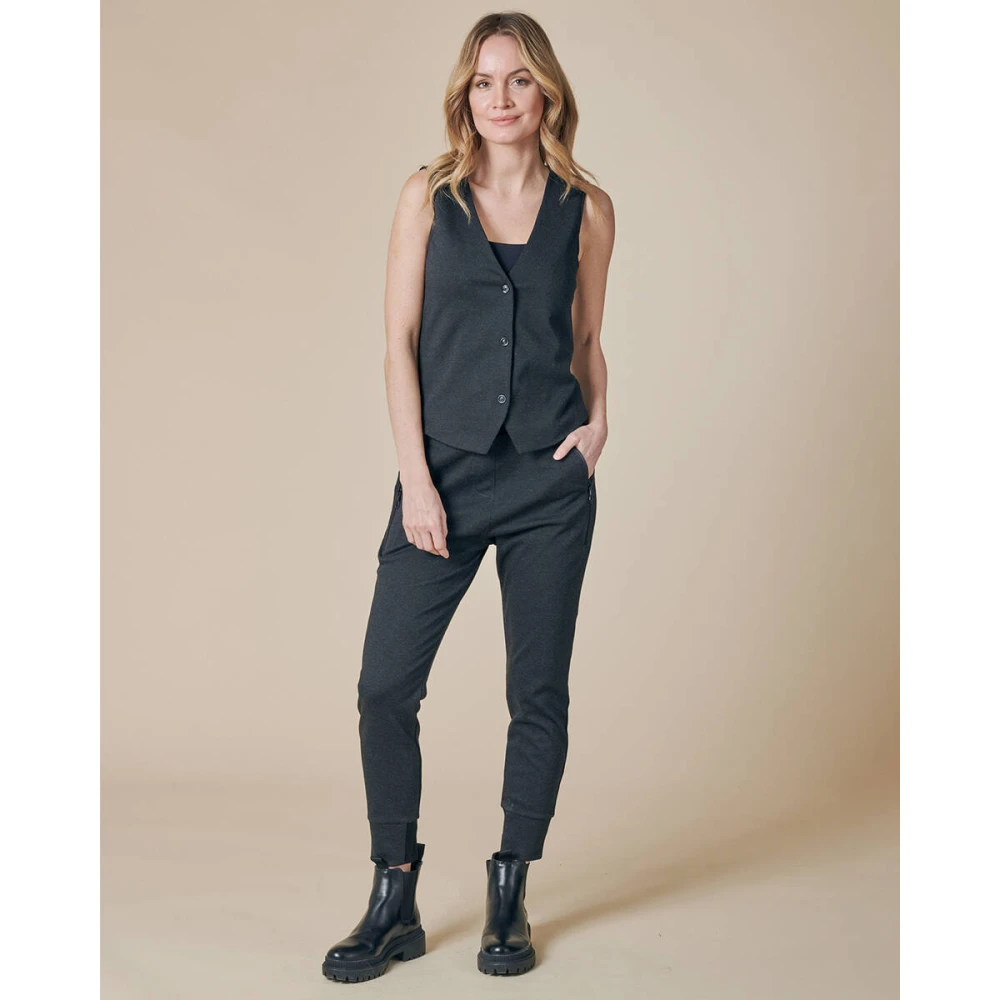 Zhrill Stijlvolle Gilet voor Vrouwen Black Dames
