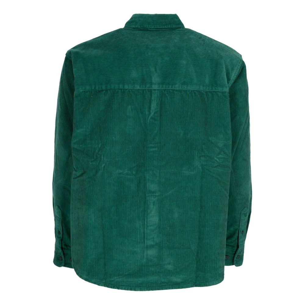 Obey Fluweel Regenwoud Langarm Shirt Green Heren