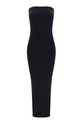 monochrome-off-shoulder-dress