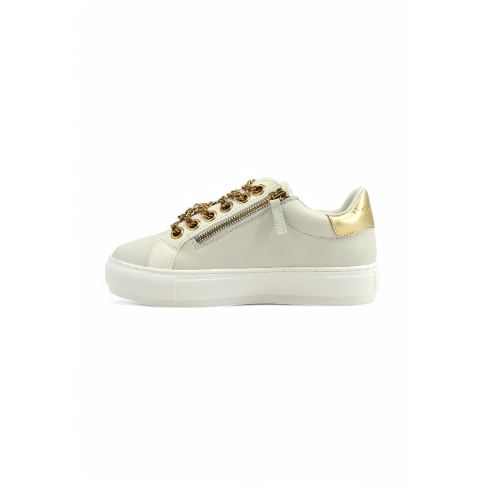 Kurt Geiger Laney Charm Sneaker Dames Schoenen Wit
