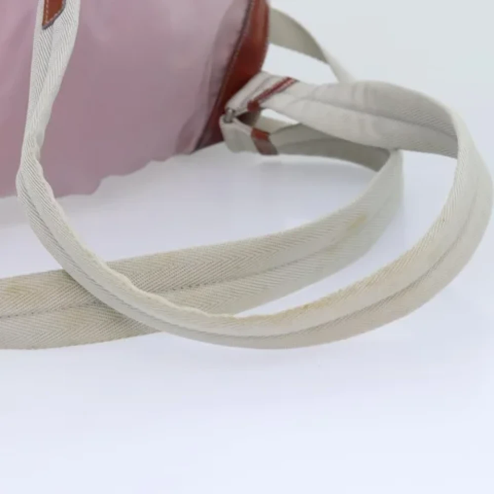 Prada Vintage Pre-owned Nylon backpacks Pink Dames
