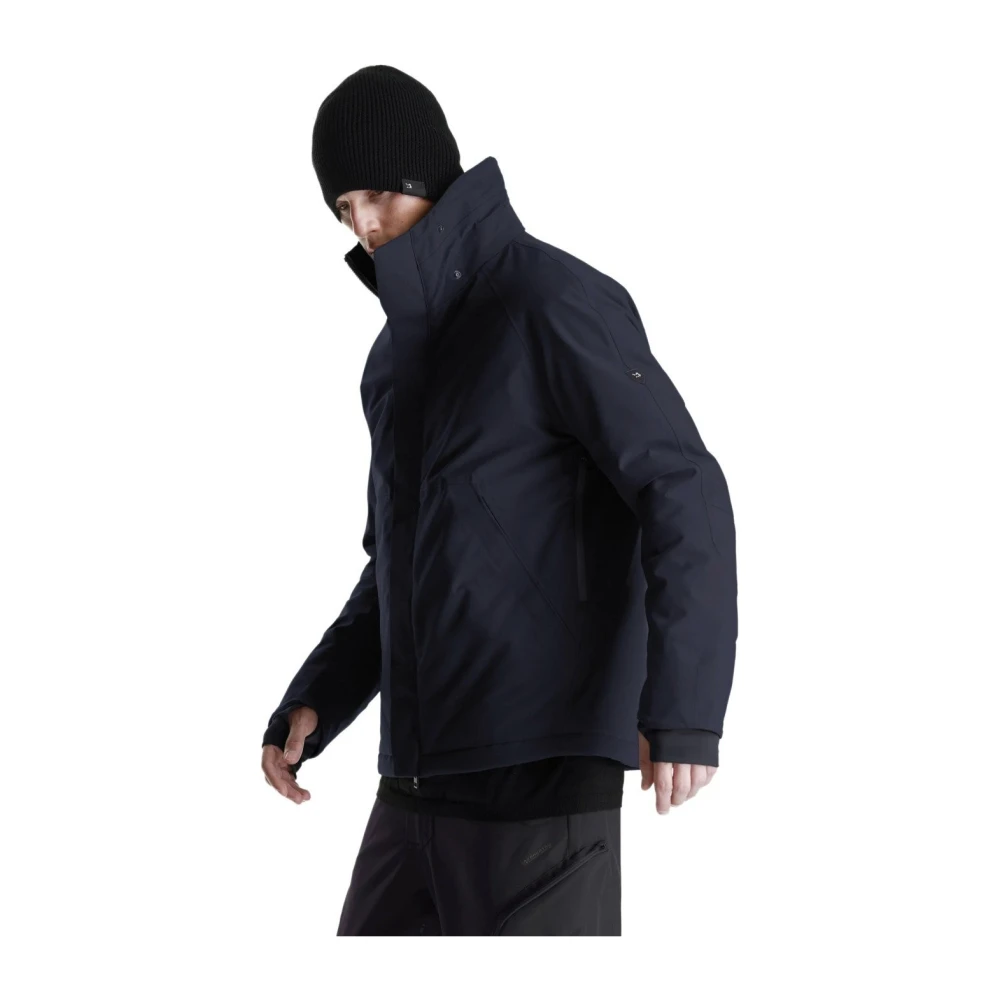 Krakatau Navy Blue Hooded Jacket met slimme zakken Blue Heren
