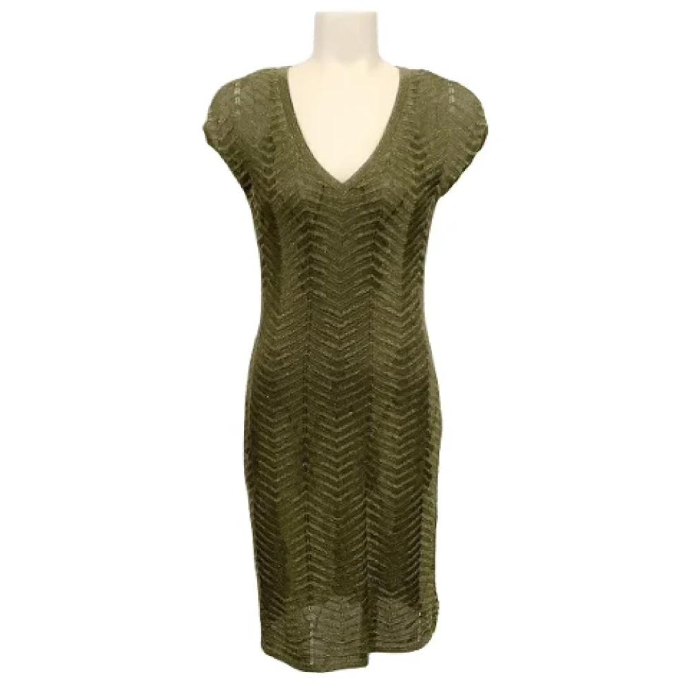 Missoni Pre-owned Fabric dresses Green Dames