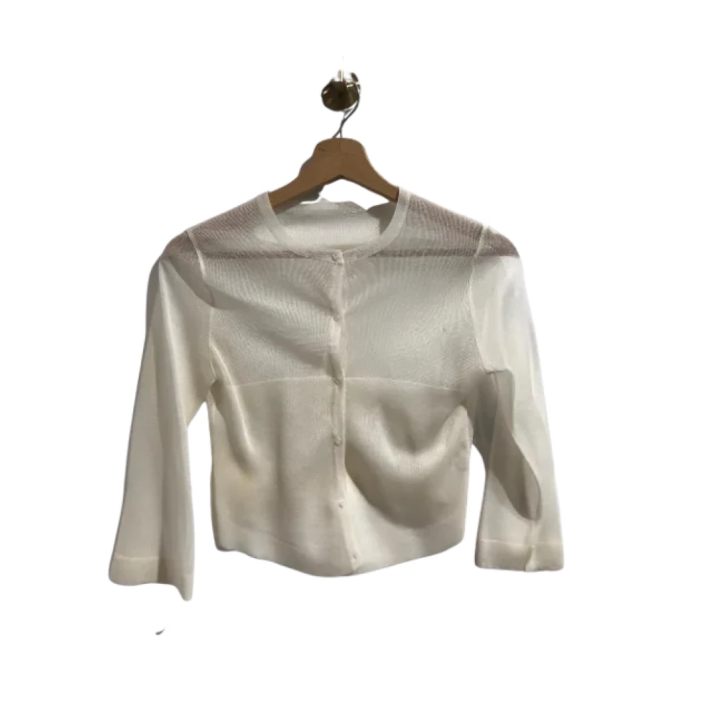 Pre-owned Beige Silke Alaïa Cardigan