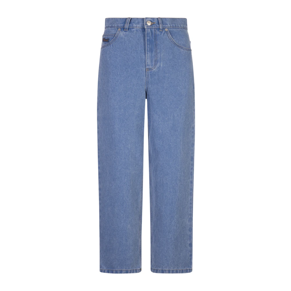 Marni Blauwe Coated Denim Wortel Fit Jeans Blue Dames
