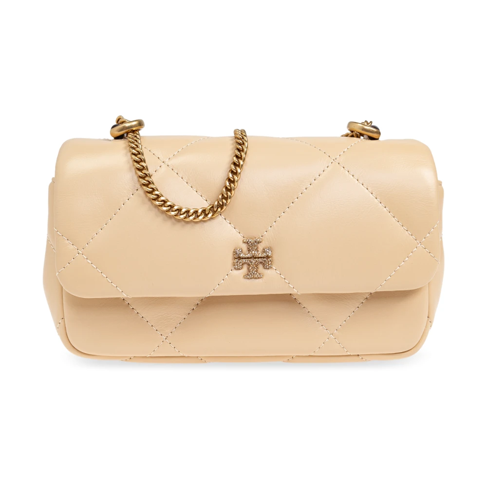 TORY BURCH Stijlvolle Crossbody Tas voor Dagelijks Gebruik Beige Dames