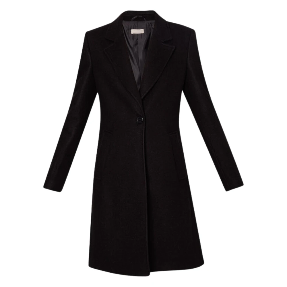 Liu Jo Zwarte wollen jas D Monopetto Black Dames