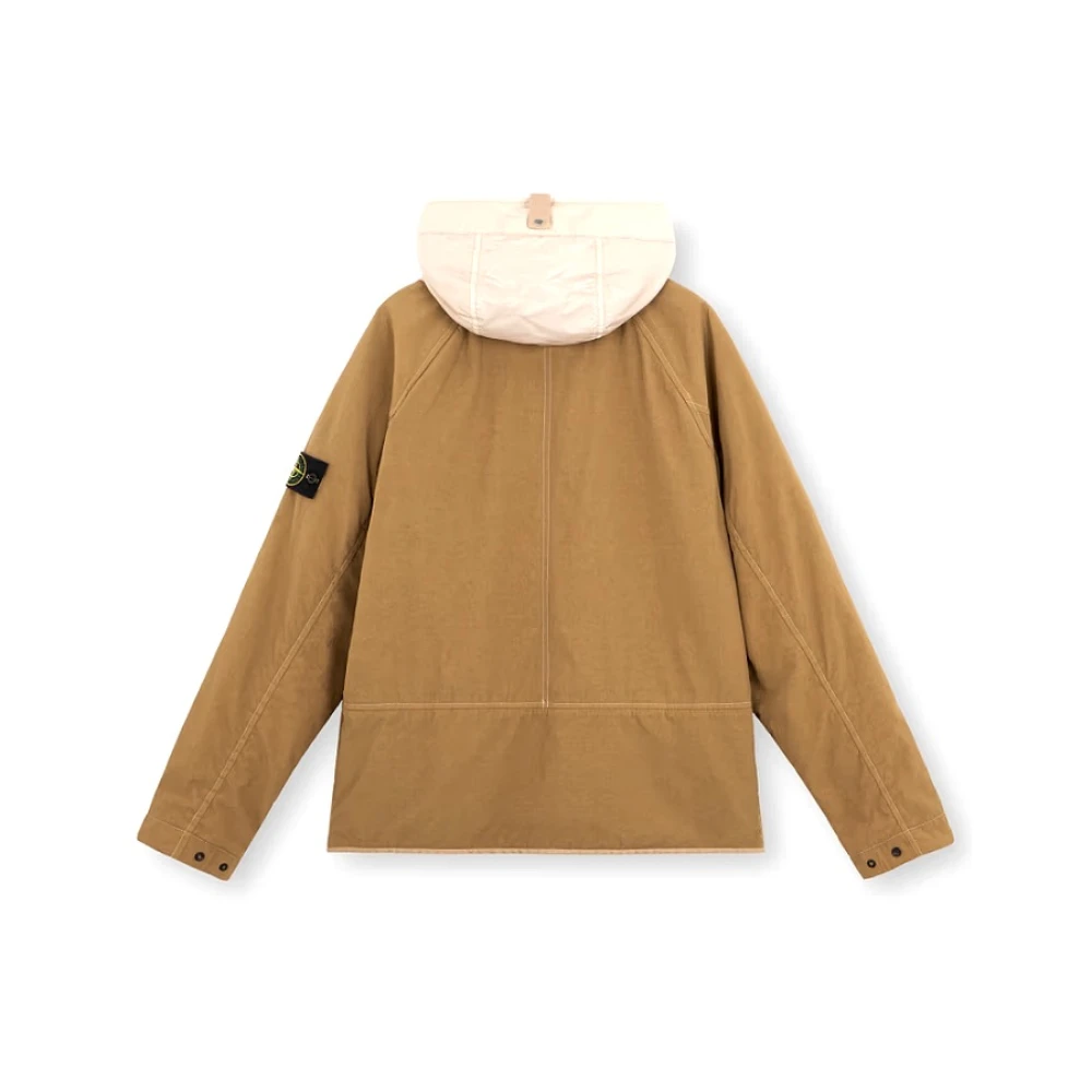 Stone Island Nylon Panama Hoodie met Zijde Multicolor Heren