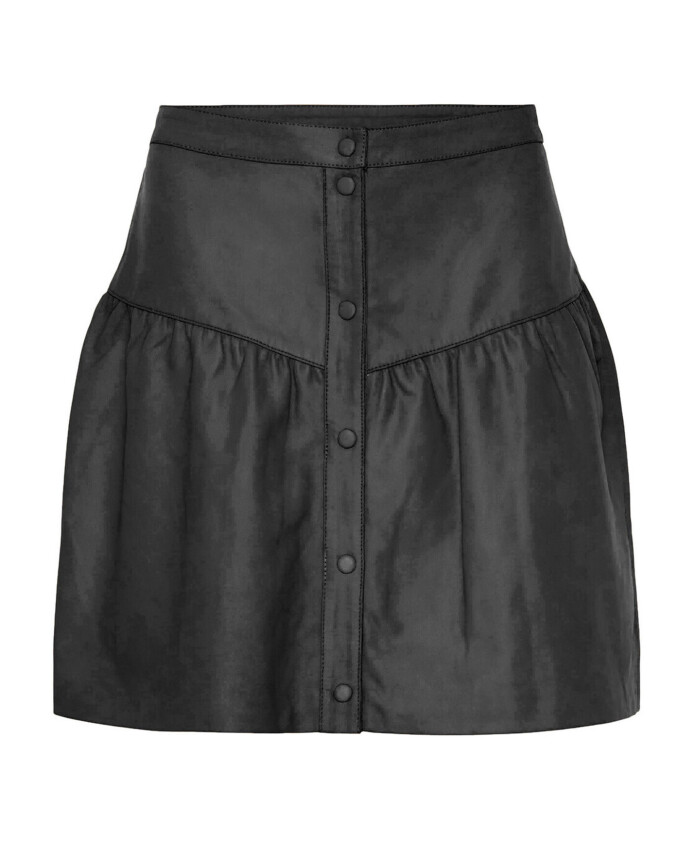 jupe-en-cuir-boutonnee